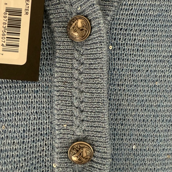 Kobi Halperin Blue Cardigan Sweater - Picture 4 of 13